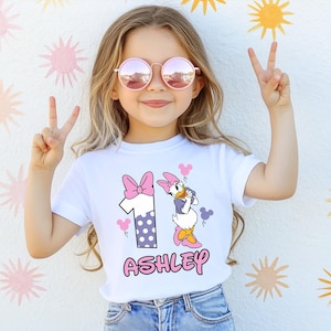Daisy Duck Geburtstag Shirt, Disney benutzerdefinierte Geburtstag Mädchen T-Shirt, Daisy Geburtstag Reise T-Shirt, Walt Disney Geburtstag Alter Sweatshirt