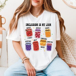 Inclusion Is My Jam Shirt, Neurodiversity T-Shirt, Special Education Teacher Tee, Autism Awareness Tees, Autism Teacher Sweater