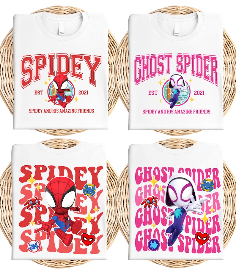 Disney Spider Shirt, Spidey and His Amazing Friends T-shirt, Superhero Ghost Sweatshirt, Marvel Spiderman Tee, Spin Sweater, Hulk Shirt