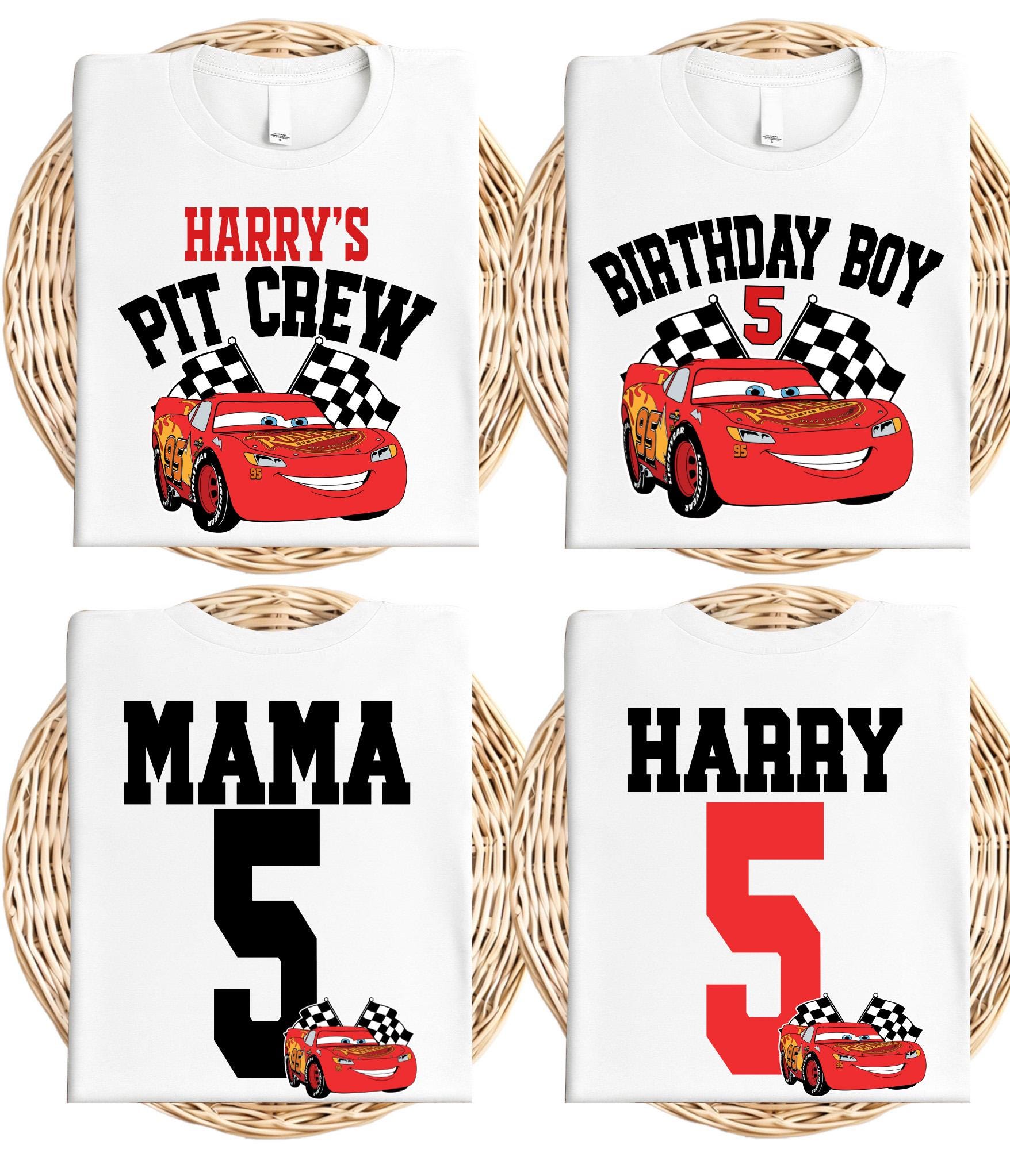 Lightning McQueen Birthday Boy Shirt, Disney Cars Family Birthday Party Tee, Pixar Car Racing Birthday Sweatshirt, Pit Crew Birthday Hoodie
