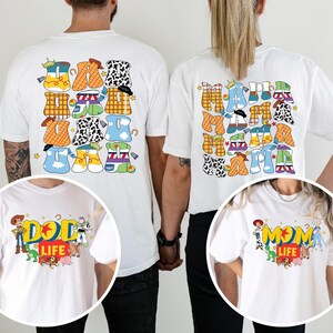 Toy Story Mom Dad Shirt, Disney Mom Life T-Shirt, Buzz Lightyear Dad Tee, Toy Story Family Matching T-Shirt, Disney Family Trip Shirt