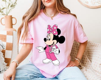 Sudadera de enfermera de Disney, camiseta de Mickey Doctor, camiseta de minienfermera, camiseta de Disneyland Health Care, camiseta de Mickey Pediatra