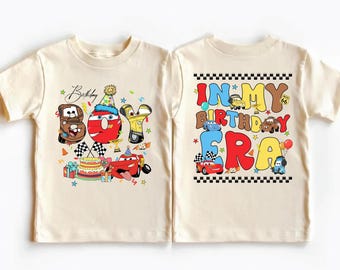 McQueen verjaardag kindershirt, Disney Cars T-shirt feestvarken, Pixar In My Birthday Era Sweat, Disneyland Lightning Cars verjaardagscadeau