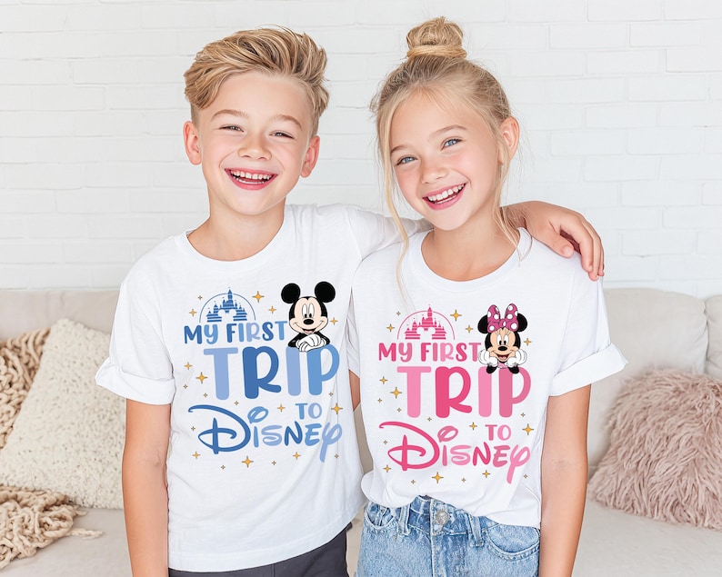 My First Trip To Disney Shirt, Mickey and Friends Tshirt, Disney Kids Vacation 2026 Tees, Disneyland Matching Sweatshirt
