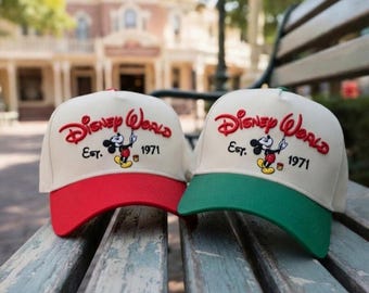 Vintage Cartoon Embroidered Hat Est 1971, Classic Mouse Style Baseball Cap, Retro Character Design, Adjustable Dad Hat Unisex