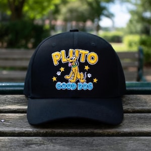 Gorra Pluto Good Dog, gorra bordada con un lindo perro de dibujos animados, gorra divertida para amantes de las mascotas, gorra de camionero, estilo vintage, para uso diario, idea de regalo para amantes de los perros.