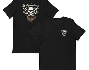 Camiseta unisex de manga corta de Harley Davidson Motorcycle