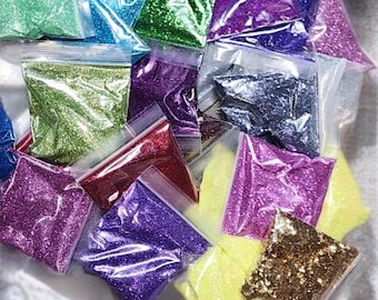 Farbe Glitter Pack | Feiner Bastel Glitter für Harz, Schleim, Nägel, Trockner & DIY-Projekte