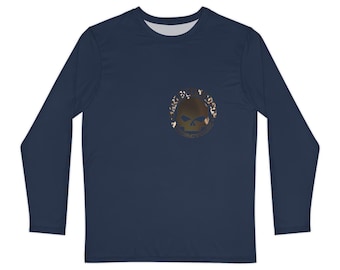 Camisa de manga larga de poliéster azul marino Harley Davidson