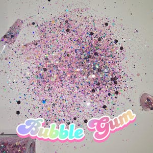 Holographic Glitter Mix: Iridescent Purple Sparkle - Nail Art, Resin Crafts