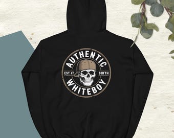Sudadera con capucha unisex auténtica de Whiteboy