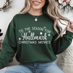 Hallmark Christmas Movies Sweatshirt |Sweatshirt for Movie Lovers, Christmas Gift, Seasonal Apparel, Holiday Attire