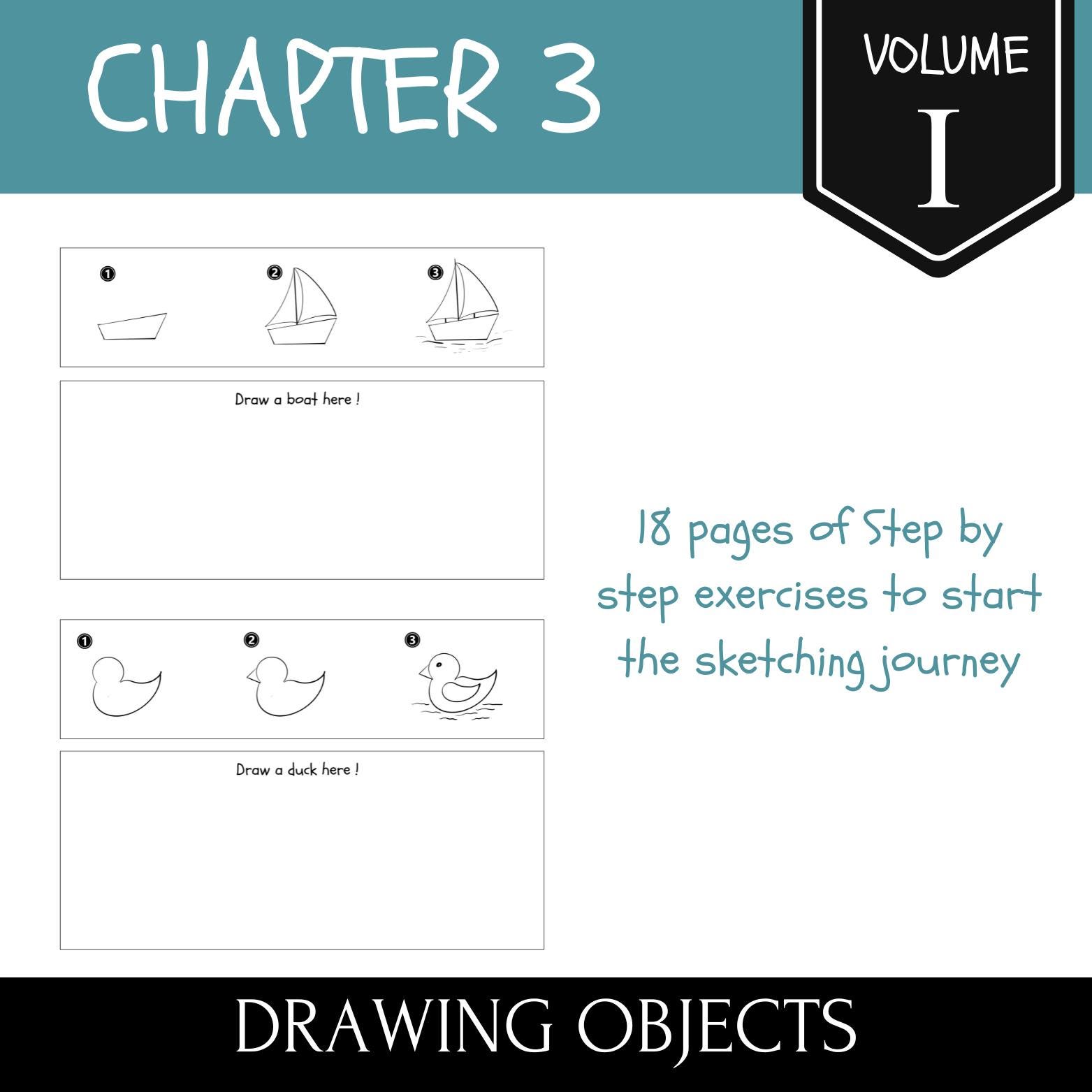 Drawing Inamig How to Draw-kids, Chapter 3- Drawing Objects, Drawing Exercises ...