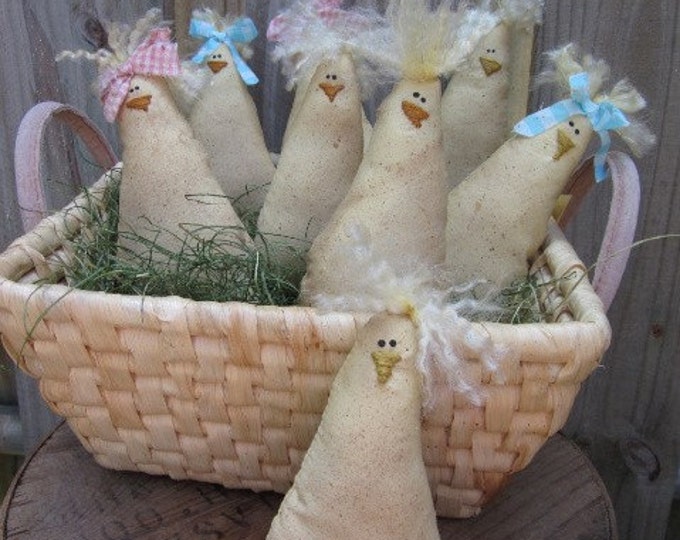 Primitive Easter Chick Ornies and Bowl Fillers Spring Etsy