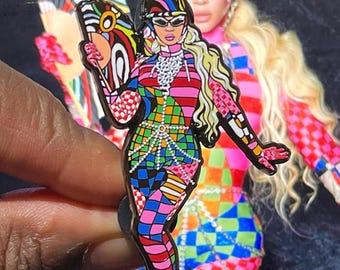 Iconic Pucci Catsuit Beyoncé | Fan Me Off Pin | Renaissance World Tour | 2023 | Enamel Pin