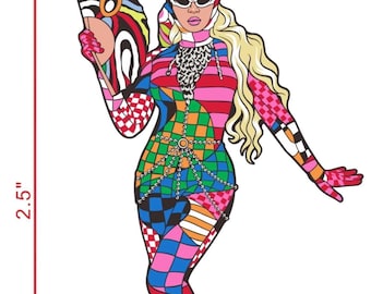 PRÉCOMMANDE - Catsuit iconique Pucci Beyoncé | Épinglette Fan Me Off | Tour du monde Renaissance | 2023 | Épingle en émail