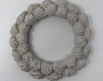 Vintage 1989 GARE INC Ceramic Slip Cast Mold Decorative Wreath Christmas