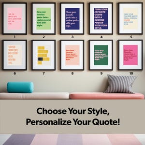 Custom Quote Wall Art–Personalized Text Poster,Instant Download Typography Print|Customizable Quote Sign-Custom Wall Art Deco