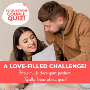 Trivia-spel voor stellen-20 leuke vragen om te testen hoe goed jullie elkaar kennen|Afdrukbaar date-avondspel, directe download jubileumactiviteiten