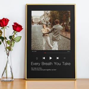 Custom Song Poster|Personalized Music Print|Anniversary Gift|Style Album Cover|Custom Song Lyrics Wall Art,First Dance Song,Customizable