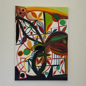 Abstract oil painting – 70 x 50 cm – Original on canvas