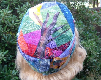 Bukharan Pillbox Art Hat digital pattern, for quilters and fabric lovers