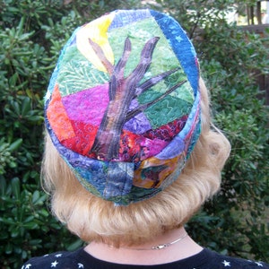 Bukharan Pillbox Art Hat digital pattern, for quilters and fabric lovers
