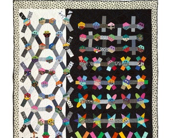 Hexagon Masquerade: Mask Scrap Quilt Pattern PDF