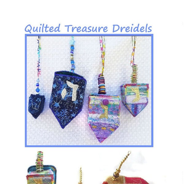Quilted Treasure Dreidel Sewing Pattern PDF
