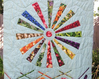 Eat Fresh Fruits and Vegetables PDF Quilt Wallhanging