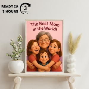 Personalizable 3D Pixar Styled Portrait Gift Custom Portrait Cartoon Profile Picture Birthday Gift Cartoon Canvas or Digital File, Gift