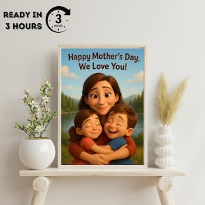 Personalizable 3D Pixar Styled Portrait Gift Custom Portrait Cartoon Profile Picture Birthday Gift Cartoon Canvas or Digital File, Gift