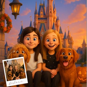 Personalizable 3D Pixar Styled Portrait Gift Custom Portrait Cartoon Profile Picture Birthday Gift Cartoon Canvas or Digital File, Gift