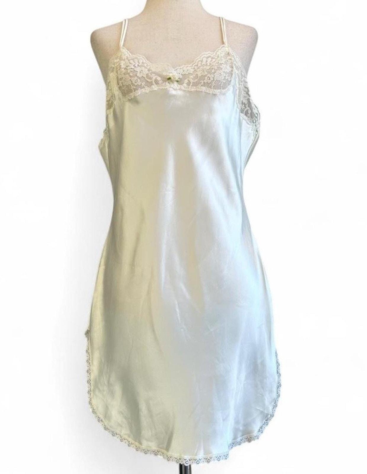 Victoria's Secret White Slip Dress - Etsy