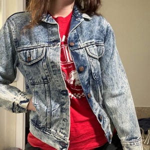 Vintage 80s GAP Denim Jacket, Vintage Mens Denim, Acid Wash Denim Jacket, Gender Neutral, Vintage GAP, Vintage Streetwear