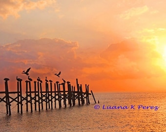 Louisiana Sunset on Lake Ponchartrain