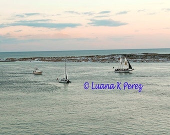 Sailing the Destin Harbor