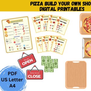 Build your Pizza Pretend Play - Printable Digital Copy Only