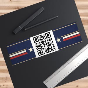 QR Code AMERICA 250 Stripes bumper sticker | Patriotic stars and bars