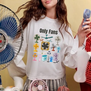 Funny Only Fans T-Shirt PNG – Retro Fan Clipart, Digital Download, Humor Graphic Tee Design, Printable Meme Shirt Art instant download image 2