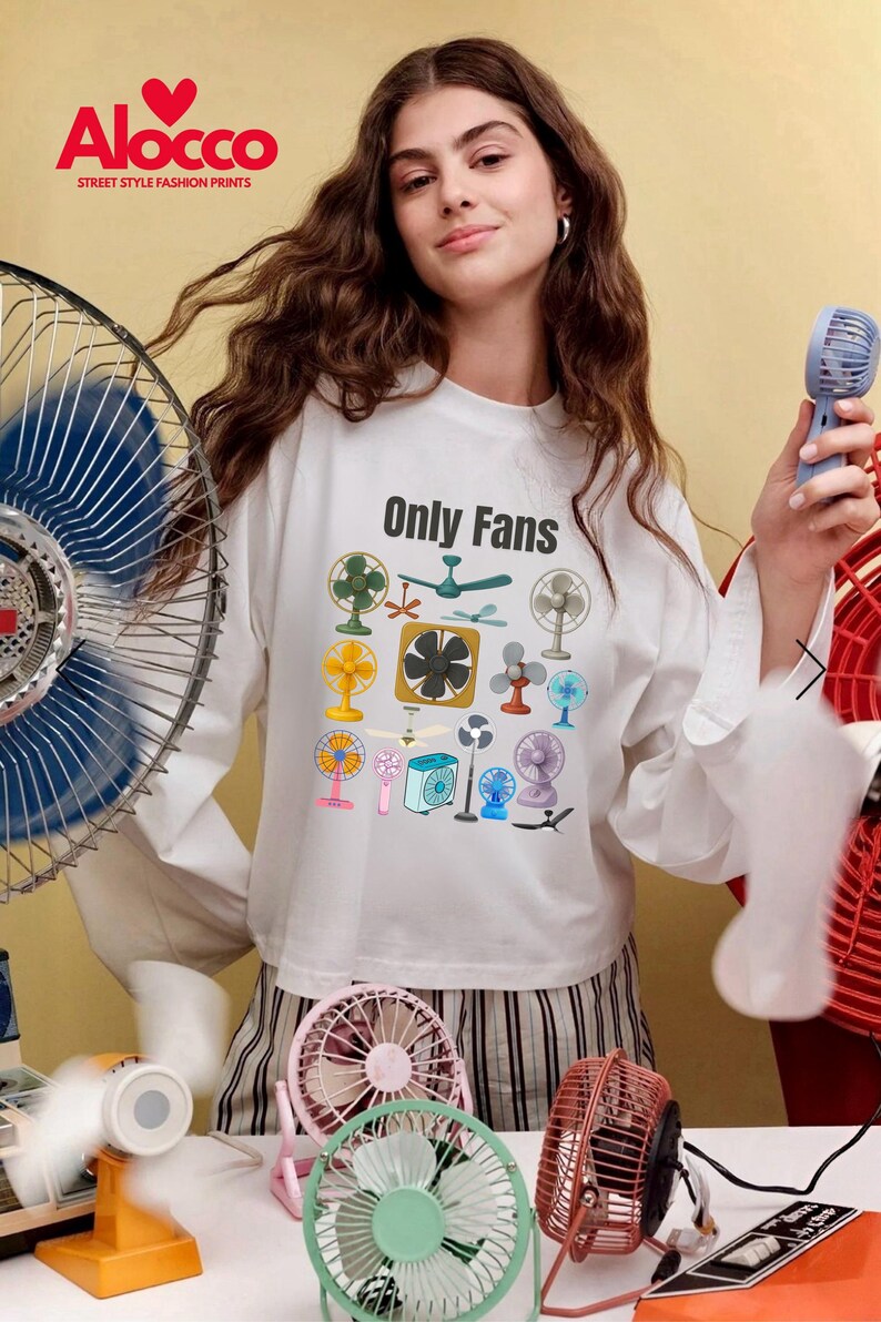 Funny Only Fans T-Shirt PNG – Retro Fan Clipart, Digital Download, Humor Graphic Tee Design, Printable Meme Shirt Art instant download image 2
