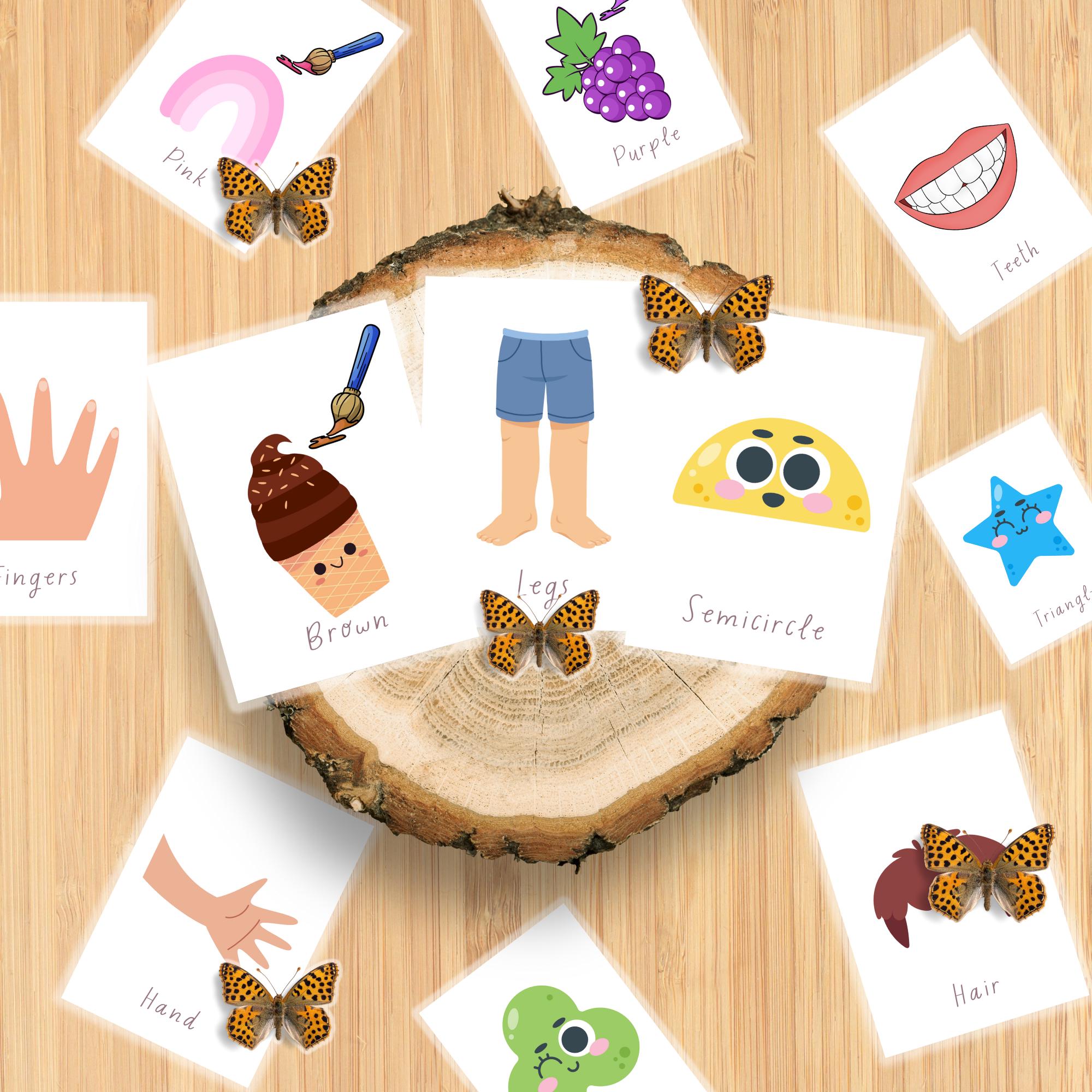 Preschool Flash Cards | Early Learning Flashcards for Kids, Montessori ...
