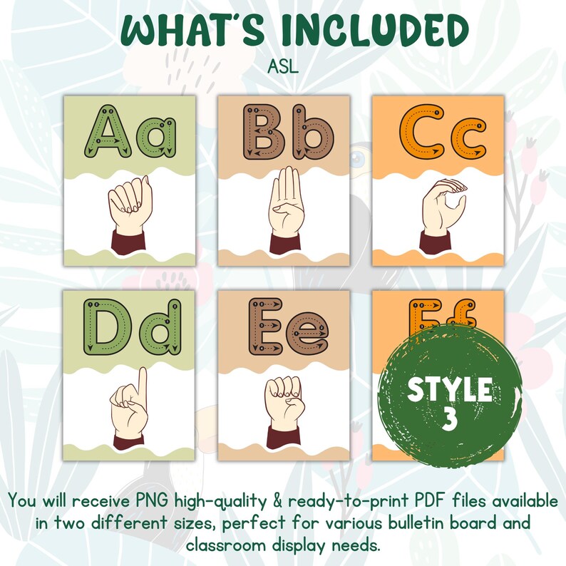 Jungle Alphabet Posters Classroom Decor Resource | Safari ABC Poster ...