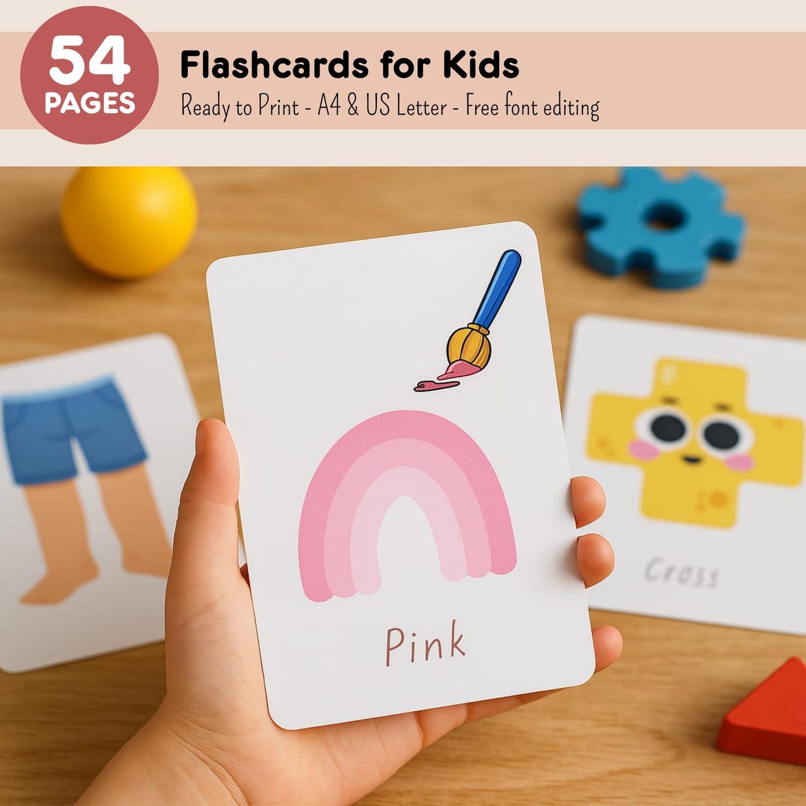 Preschool Flash Cards | Early Learning Flashcards for Kids, Montessori ...