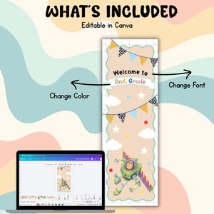 Printable Classroom Banners Editable 2x6 | Magical Mouse Welcome Door Decor | Back to School | Kraft Paper Banner | Bulletin Board Idea