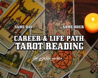 Career Tarot Reading Interpretation, Written Report & PDF Reading + Spread Photo, Same Day Delivery