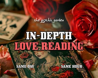 Love Tarot Reading, Custom Written Report & PDF + Spread Photo, Same Day Digital Delivery
