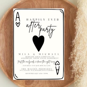 Invitación de boda de Las Vegas: invitación personalizable