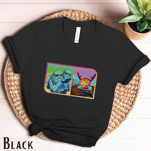 Loth Cat Vs Storm Trooper T-Shirt |  Star Wars Rebels Fan Art Tee  | Ezra Bridger Sabine Wren Hera Syndulla Chopper