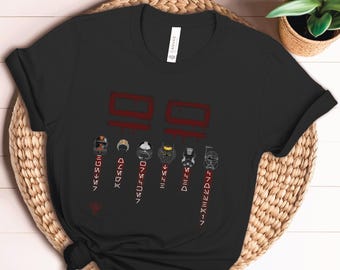 Bad Batch Helmet Lineup T-Shirt | Star Wars Fan Art Tee | Clone Force 99 | Hunter Omega Wrecker Tech Echo Crosshair